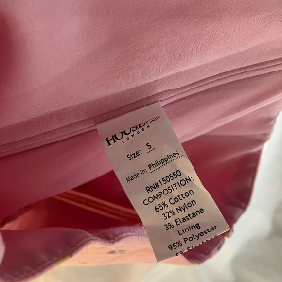 House of CB Arianna Pink Floral Puff Sleeve Corset - Picture 5 of 6